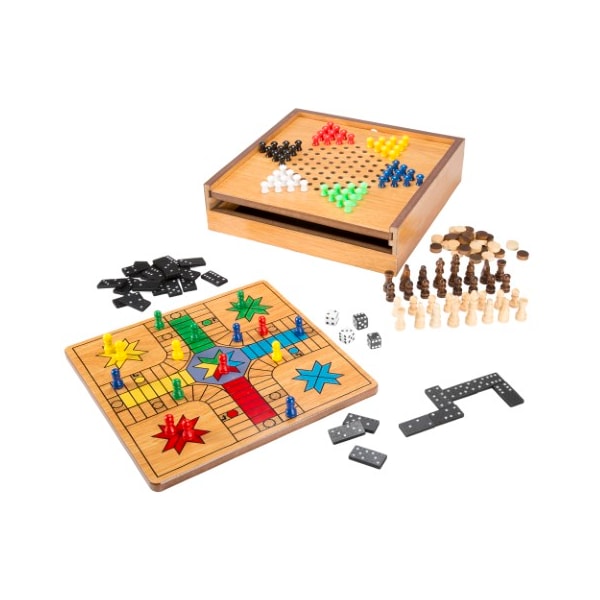 Toy Time 7-in-1 Combo Game Board and Piece Set